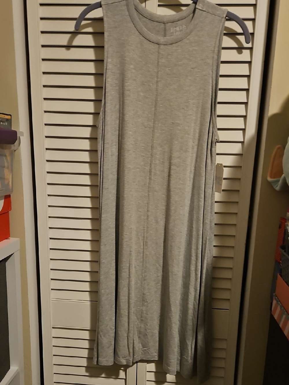 NWT Time and Tru Heather Gray Crewneck Tank